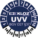 UVV Stempel - Kloz Gabelstapler – Fellbach, Stuttgart – www.kloz-stapler.de